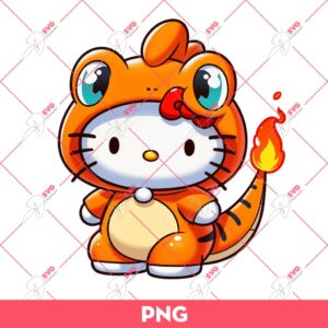 Hello Kitty Charamander PNG, Pokemon Hello Kitty PNG