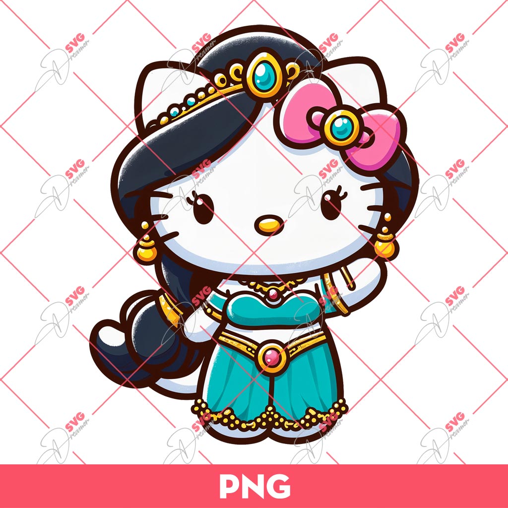 Hello Kitty Jasmine Princess PNG, Kitty x Jasmine PNG 1 Hello Kitty Jasmine Princess PNG, Kitty x Jasmine PNG