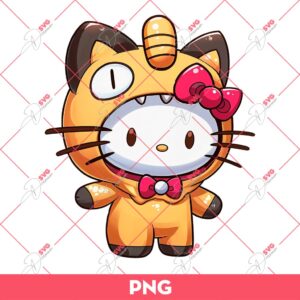 Hello Kitty Meowth PNG, Pokemon Hello Kitty PNG