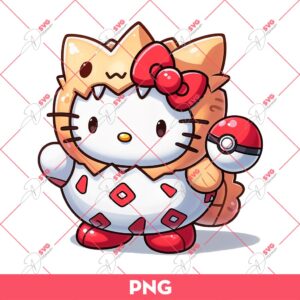 Hello Kitty Togepi PNG, Pokemon Hello Kitty PNG