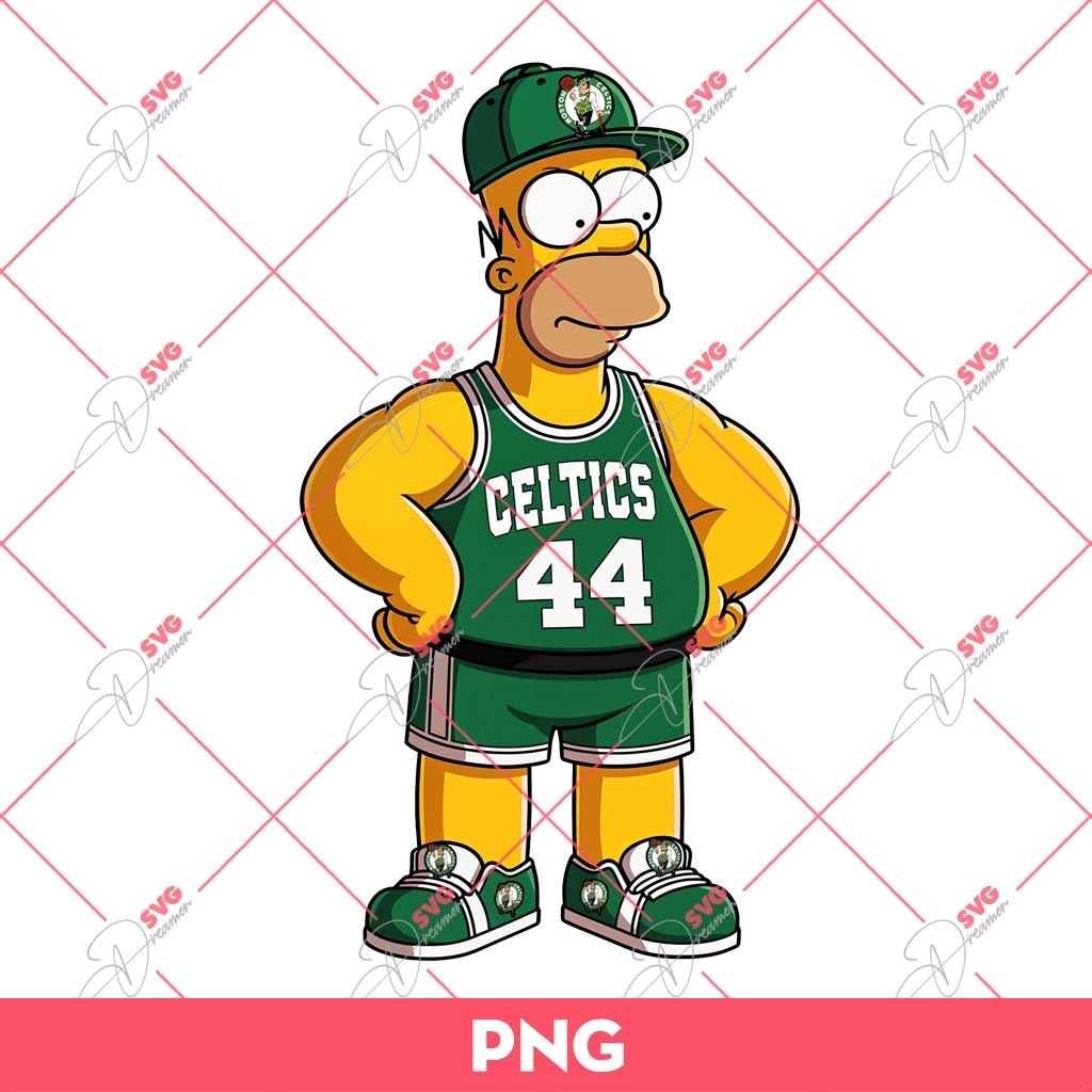 Homer Simpson Boston Celtics PNG, Simpson NBA Basketball PNG 1 Homer Simpson Boston Celtics PNG, Simpson NBA Basketball PNG