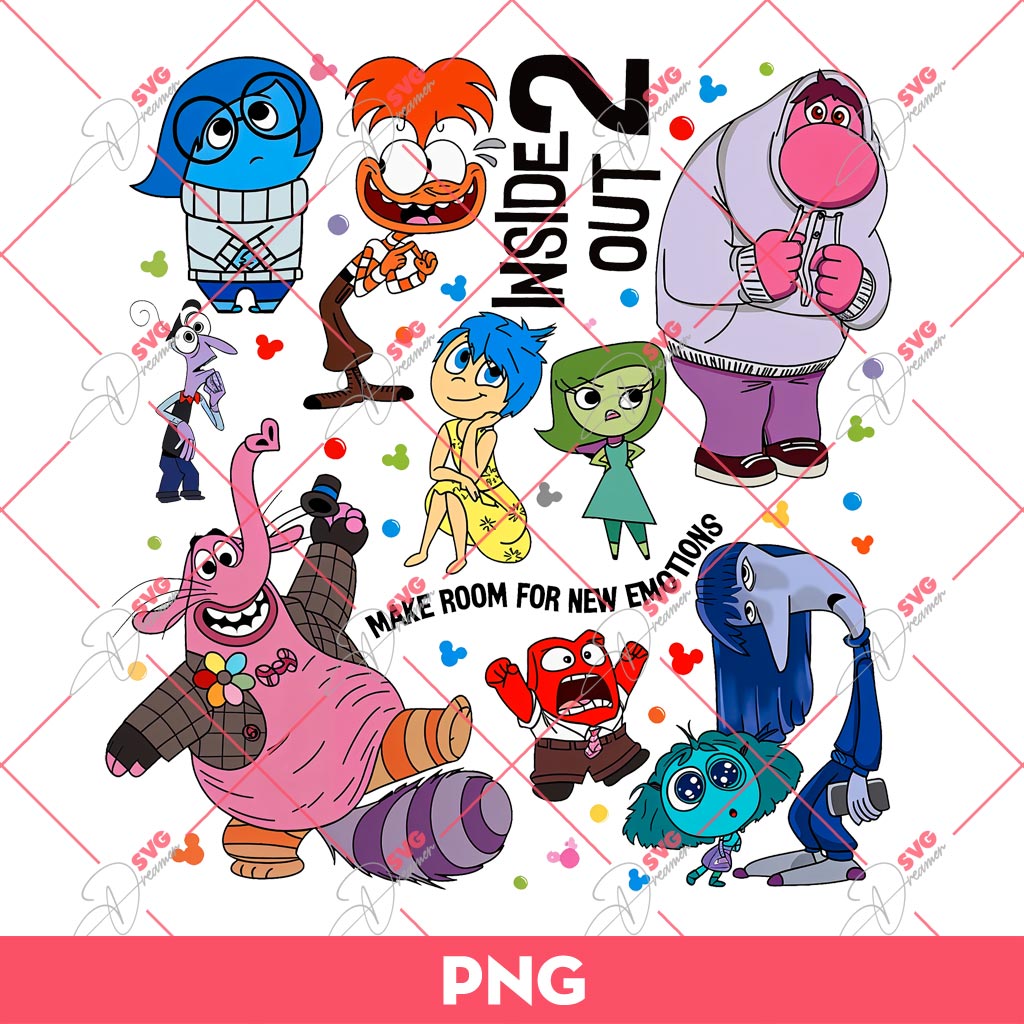 Inside Out 2 Characters PNG, It's Okay To Feel All The Feels PNG 1 Inside Out 2 Characters PNG, It's Okay To Feel All The Feels PNG