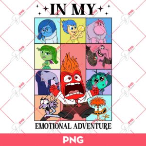 Inside Out 2 In My Emotional Adventure PNG, Inside Out 2 Characters PNG