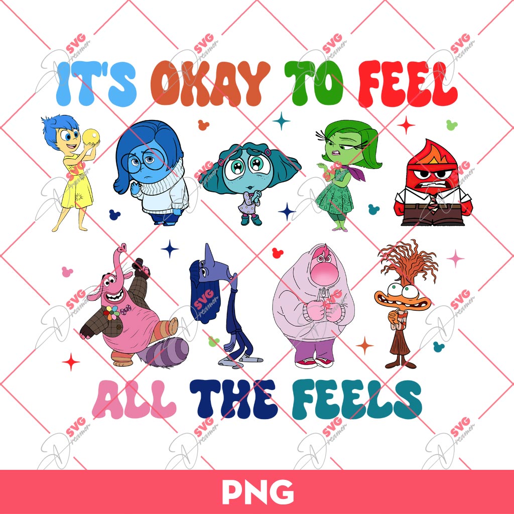 It's Okay To Feel All The Feels PNG, Inside Out 2 Characters PNG 2 It's Okay To Feel All The Feels PNG, Inside Out 2 Characters PNG