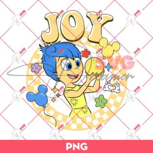 Joy Inside Out 2 Cartoon PNG, Inside Out 2 Movie Characters PNG