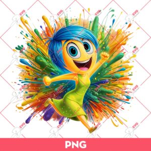 Joy Inside Out 2 PNG, It's Okay To Feel All The Feels PNG, Joy Colorful PNG