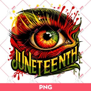 Juneteenth Eye PNG, Black History PNG, Juneteenth Breaking Every Chain PNG