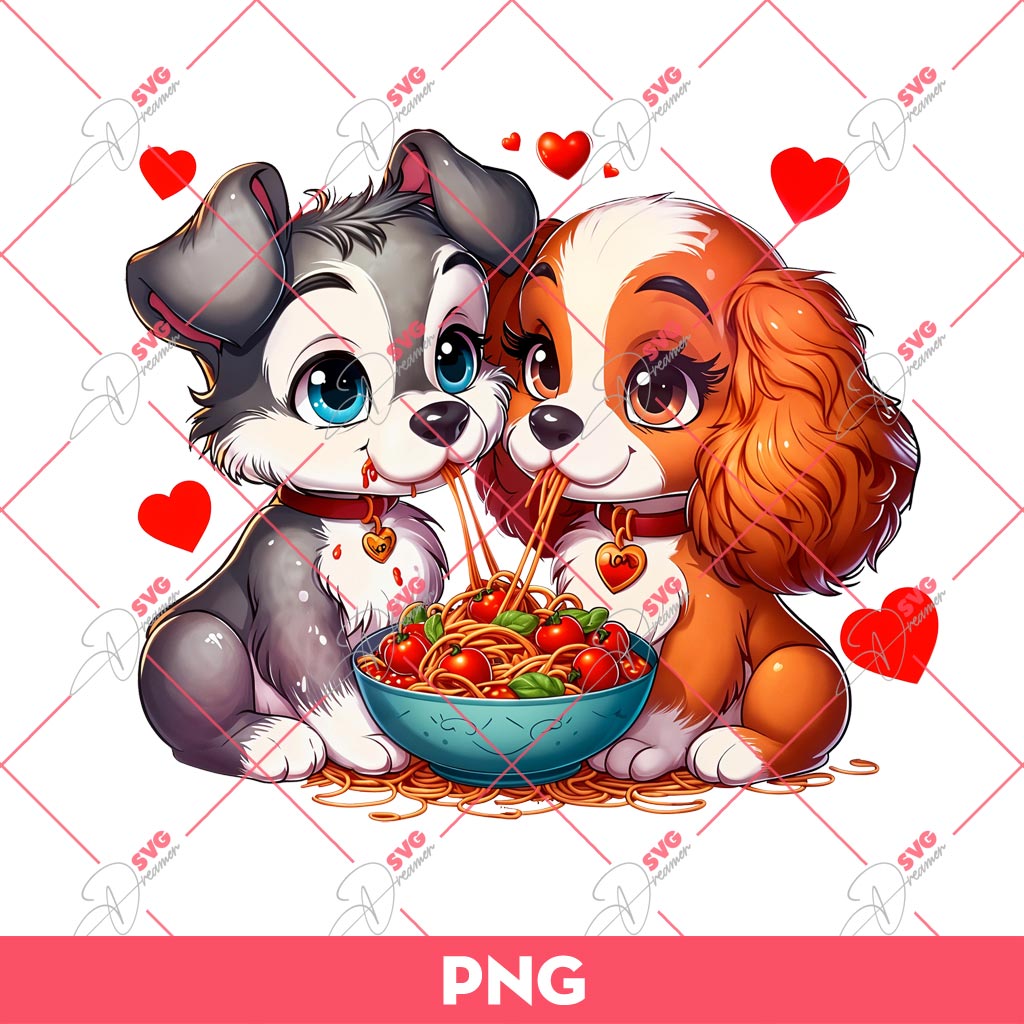 Lady And The Tramp PNG, Cute Couple Dog PNG 1 Lady And The Tramp PNG, Cute Couple Dog PNG