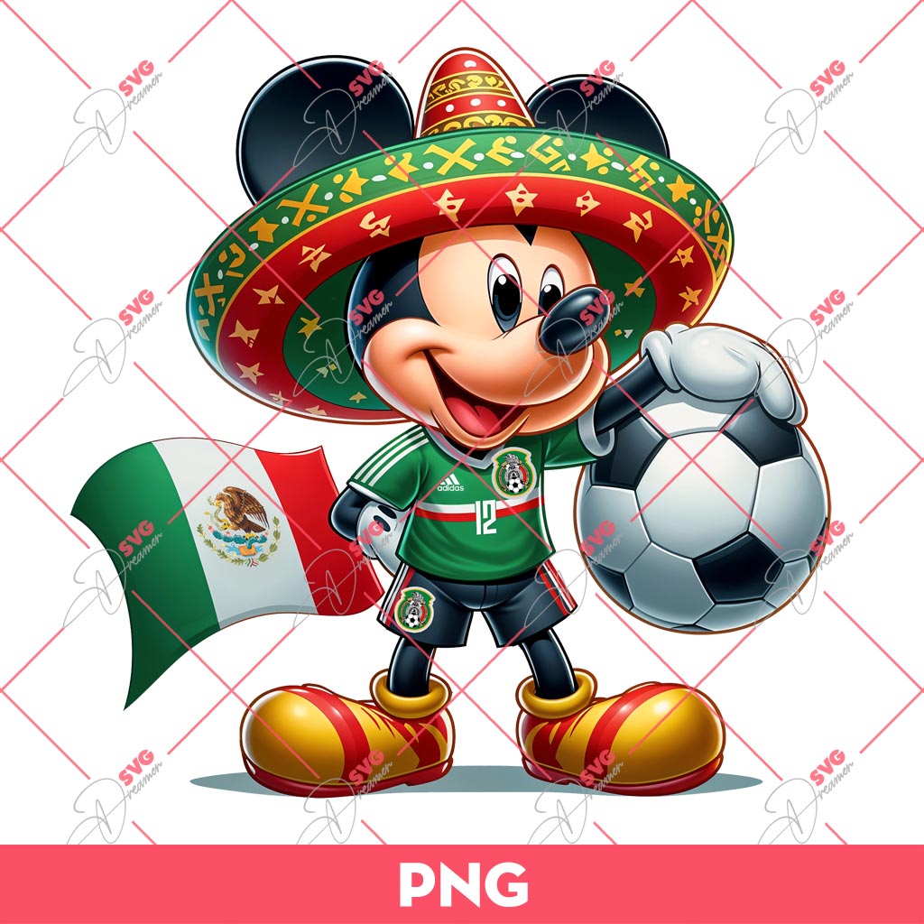 Mickey Mouse Mexico Soccer Player PNG, Mickey Mexican PNG 2 Mickey Mouse Mexico Soccer Player PNG, Mickey Mexican PNG