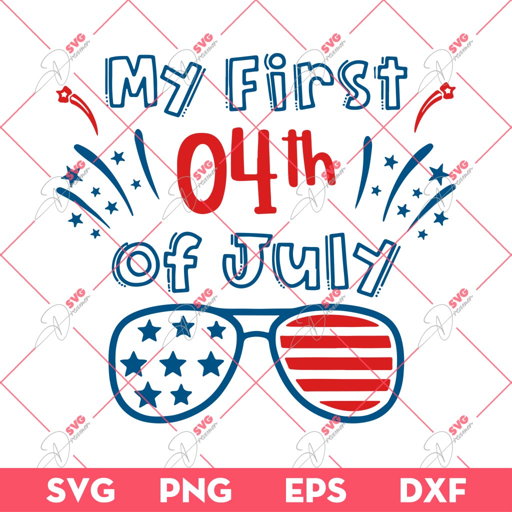 My First 04th Of July SVG, Sunglasses America Flag SVG, Independence Day SVG 1 My First 04th Of July SVG, Sunglasses America Flag SVG, Independence Day SVG