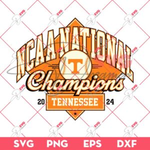 NCAA National Tennessee Champions 2024 SVG, Tennessee Champs Baseball SVG PNG