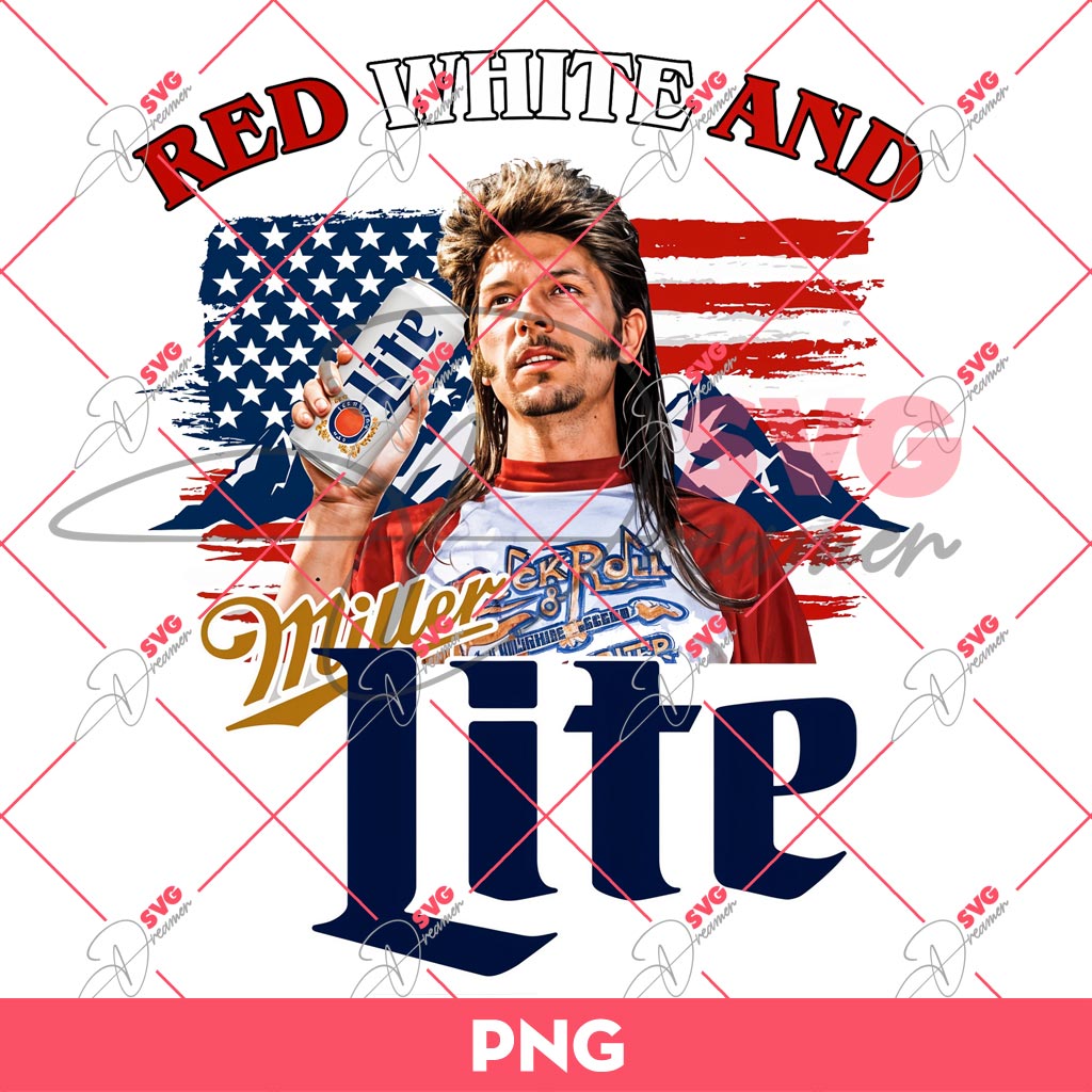Red White And Miller Lite PNG, 4th Of July Lite Beer PNG 2 Red White And Miller Lite PNG, 4th Of July Lite Beer PNG