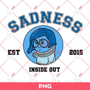 Bundle Inside Out EST 2015 Characters PNG, Inside Out 2 PNG, It's Okay To Feel All The Feels PNG 11 Sadness EST 2015 PNG, Inside Out 2 Characters PNG