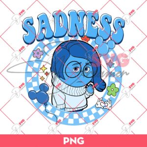 Sadness Inside Out 2 Cartoon PNG, Inside Out 2 Movie Characters PNG