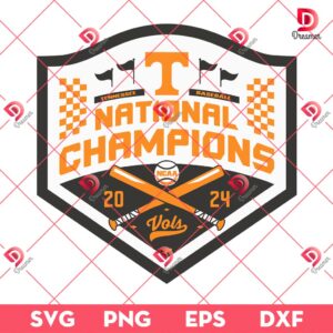 Tennessee National Champs 2024 Baseball SVG PNG, Tennessee Baseball Champions SVG PNG