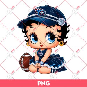 Bundle Cute Betty Boop PNG, Bundle Betty Boop Sport NBA MLB NFL (Over 50 Designs) 58 Tennessee Titans Betty Boop PNG, Cute Betty Boop NFL Football PNG