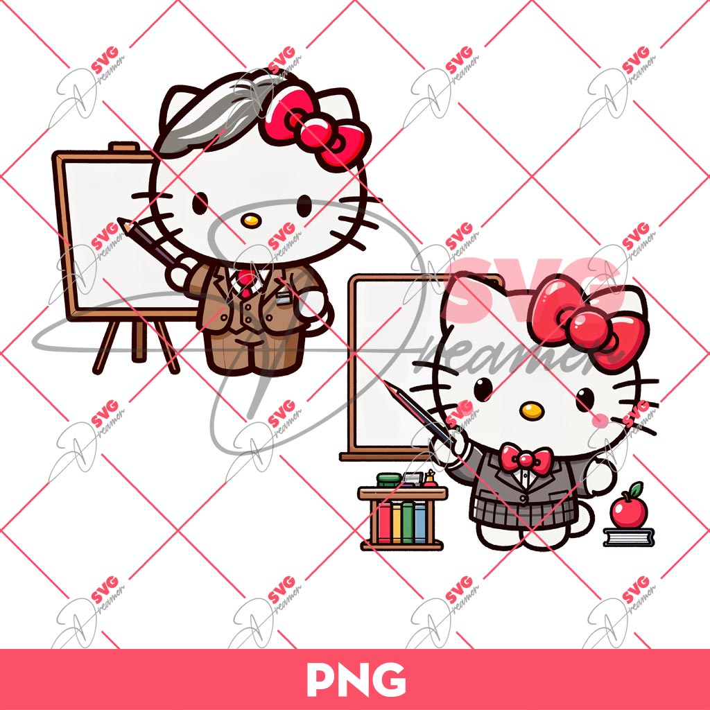 Hello Kitty Teacher PNG, Hello Kitty Back To School PNG 1 Hello Kitty Teacher PNG, Hello Kitty Back To School PNG