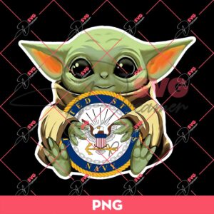 Baby Yoda United States Navy PNG, Baby Yoda Military PNG