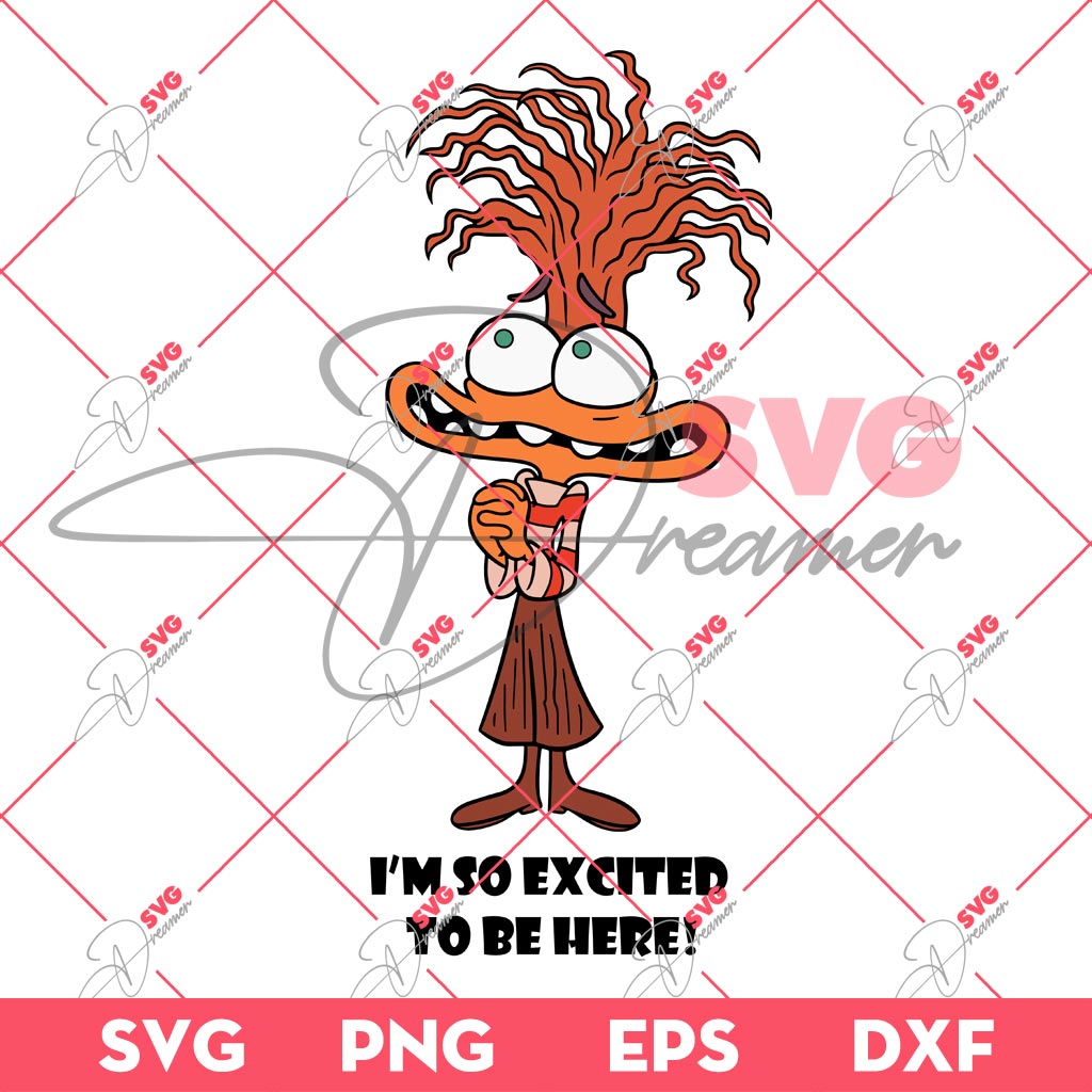 Anxiety Inside Out 2 SVG PNG, Anxiety Im So Excited To Be Here SVG PNG 1 Anxiety Inside Out 2 SVG PNG, Anxiety Im So Excited To Be Here SVG PNG