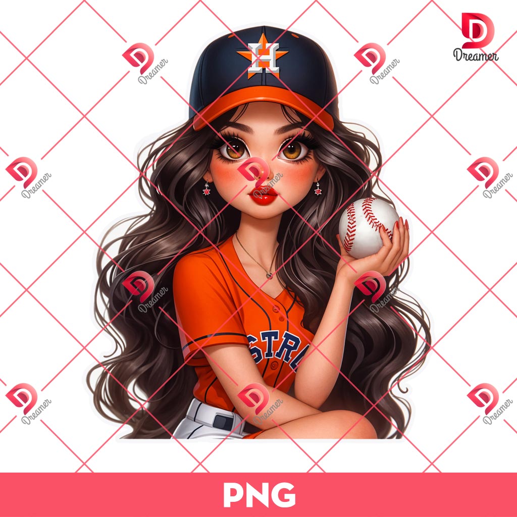 Bundle Cartoon Girl Houston Astros Texans PNG, Cute Chicana Girl Sport PNG 3 Bundle Cute Cartoon Girl MLB Astros PNG, Houston Astros Baseball Girl PNG Bundle