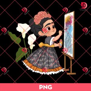 Baby Frida Painter PNG