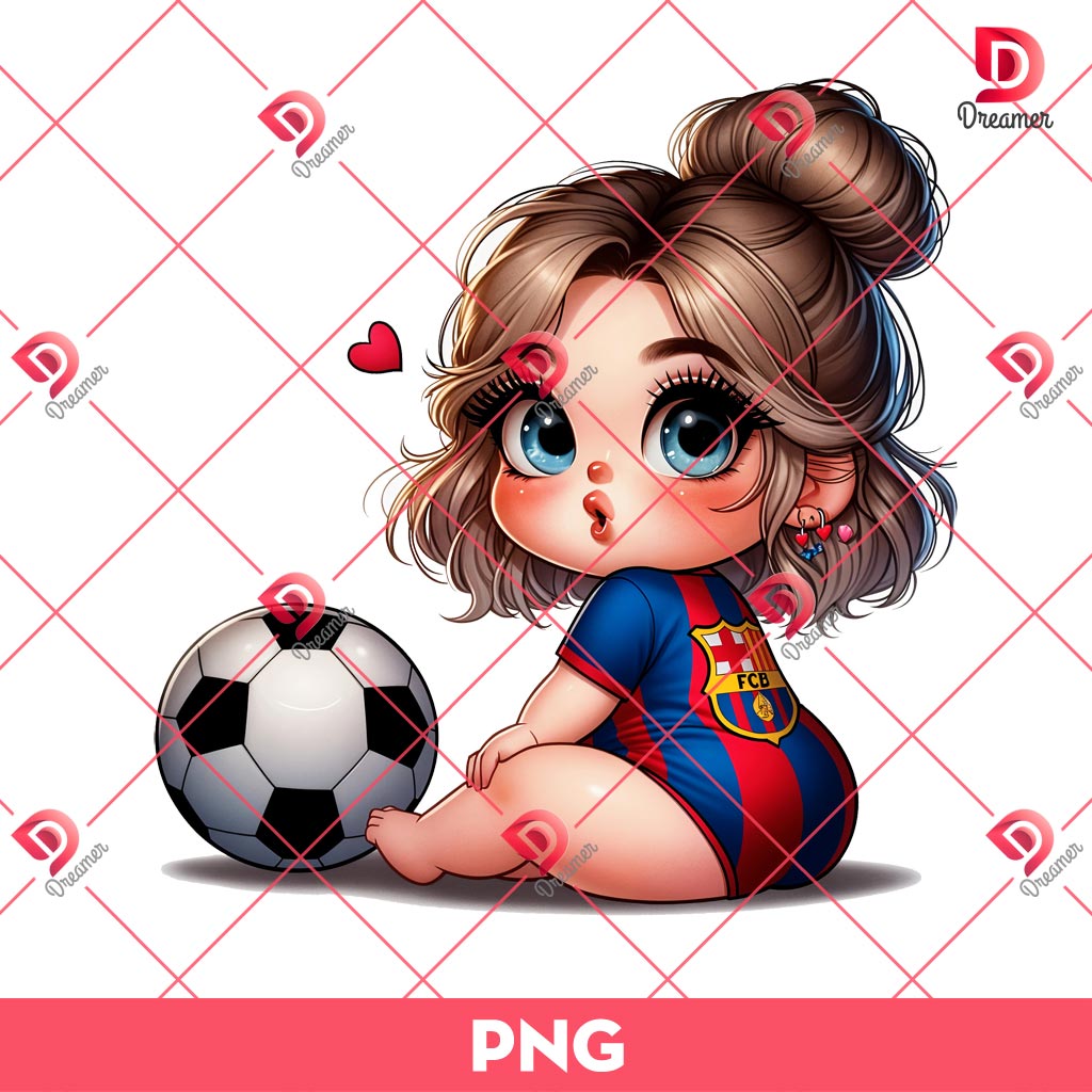 Bundle Cartoon Girl Houston Astros Texans PNG, Cute Chicana Girl Sport PNG 22 Bundle Cartoon Girl Barcelona Soccer PNG, Cute Girl Barcelona FC PNG Bundle