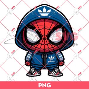 Baby Spiderman Wearing Adidas Outfits PNG, Superhero Adidas PNG