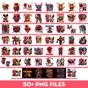 Bundle Deadpool And Wolverine PNG, Deadpool Wolverine Movie PNG Bundle
