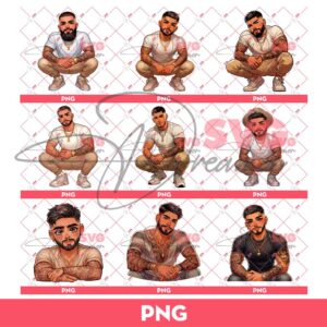 Bundle Latino Boy PNG, Chicano Boy PNG Bundle