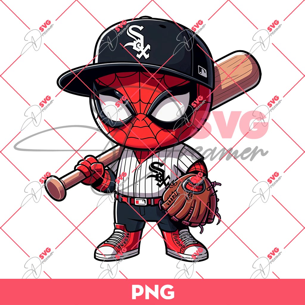 Chicago White Sox Spiderman PNG, Baby Spiderman MLB Baseball PNG 1 Chicago White Sox Spiderman PNG, Baby Spiderman MLB Baseball PNG