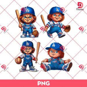 Chucky LA Dodgers PNG, Chucky Baseball PNG, Los Angeles Dodgers MLB PNG