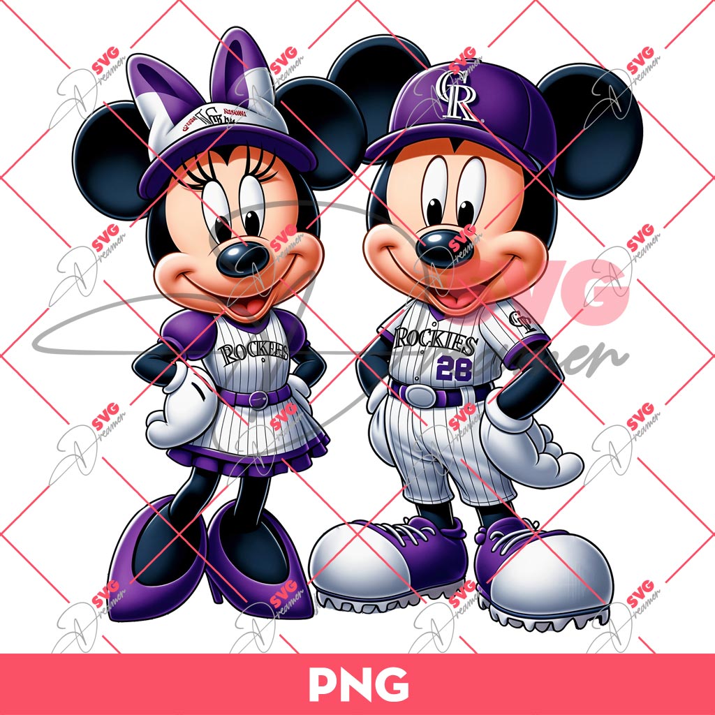 Colorado Rockies Mickey Minnie PNG, Disney Mouse MLB Baseball PNG 1 Colorado Rockies Mickey Minnie PNG, Disney Mouse MLB Baseball PNG