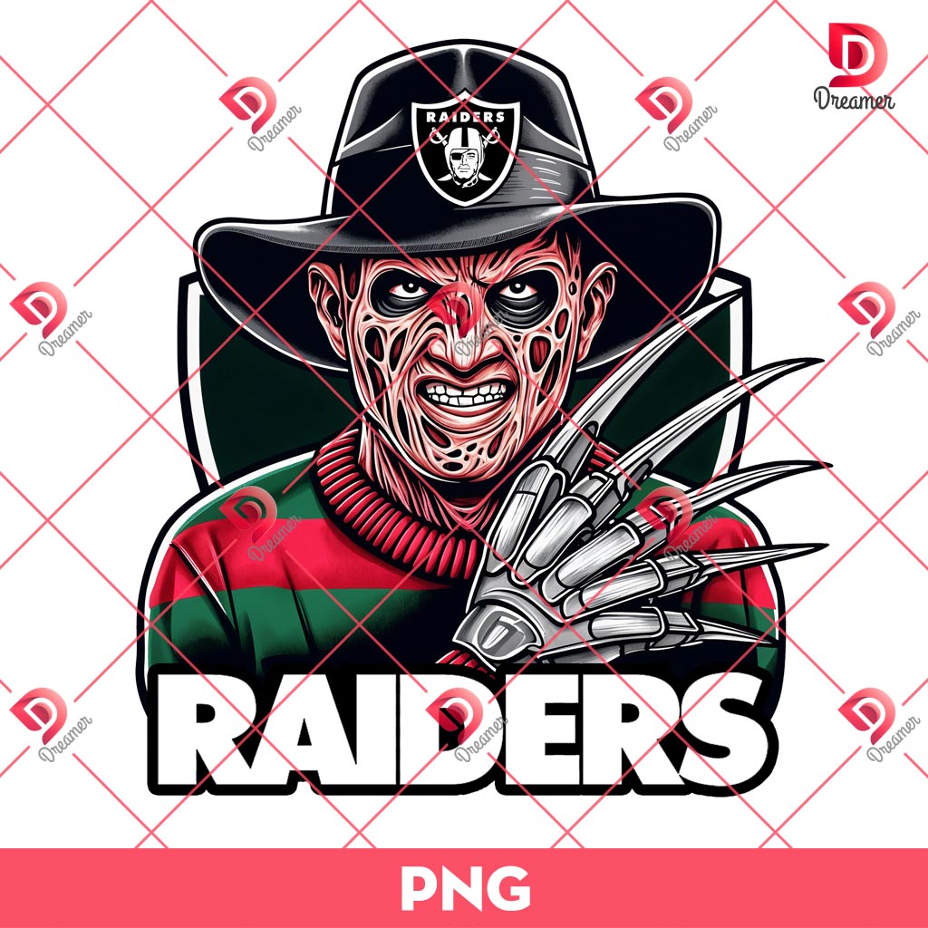 Freddy Krueger Raiders NFL PNG, Horror Character Las Vegas Raider Football PNG 1 Freddy Krueger Raiders NFL PNG, Horror Character Las Vegas Raider Football PNG