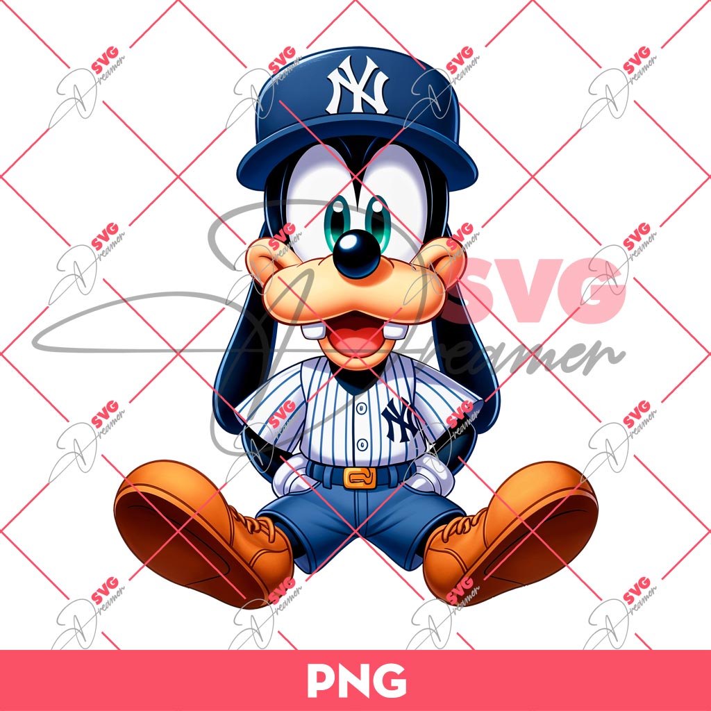 Goofy Dog NY Yankees PNG, Disney Goofy Dog MLB Baseball PNG, New York Yankees Team PNG 1 Goofy Dog NY Yankees PNG, Disney Goofy Dog MLB Baseball PNG, New York Yankees Team PNG