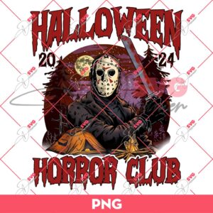 Halloween Horror Club Jason Voorhees PNG, Horror Character Halloween PNG