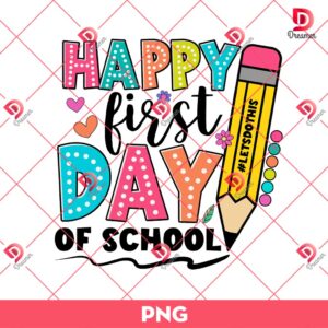 Happy First Day Of School PNG, Teacher PNG, Back To School PNG