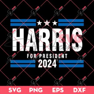 Harris For President 2024 SVG PNG, Kamala Harris 2024 PNG SVG