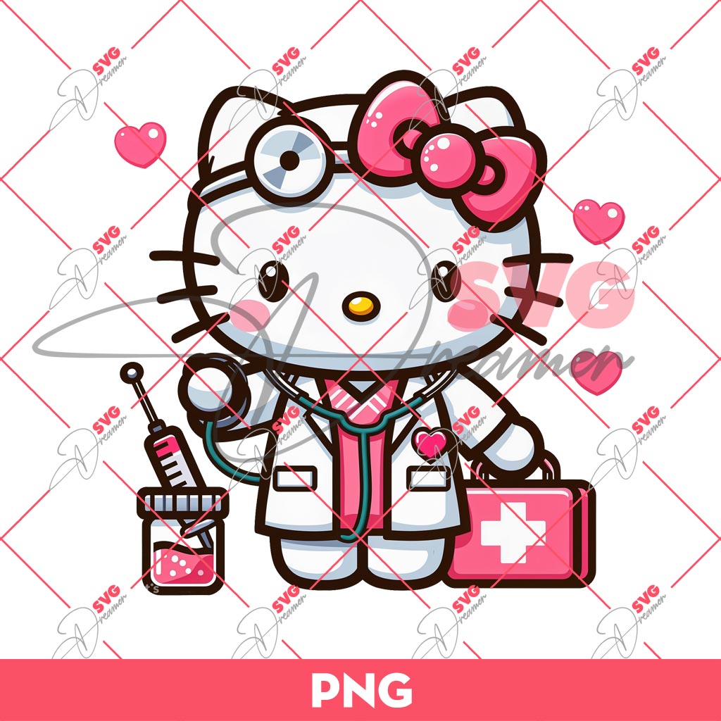 Hello Kitty Becomes A Doctor PNG, Hello Kitty In Hospital PNG 2 Hello Kitty Becomes A Doctor PNG, Hello Kitty In Hospital PNG