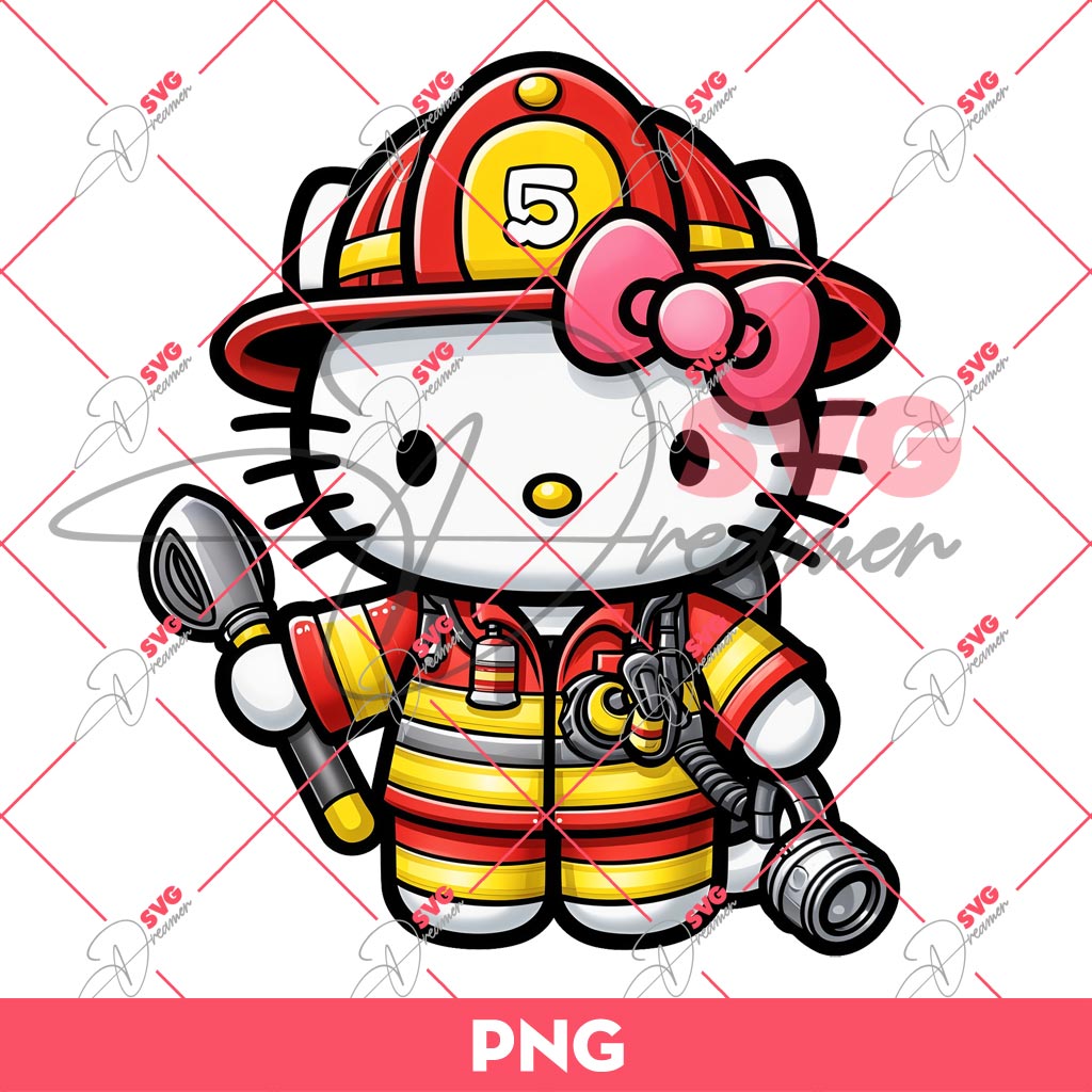 Hello Kitty Becomes A Firefighter PNG, Hello Kitty Firefighter PNG 1 Hello Kitty Becomes A Firefighter PNG, Hello Kitty Firefighter PNG