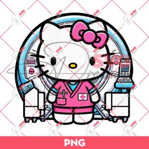Bundle Hello Kitty Doctor And Nurse PNG, Bundle Hello Kitty In Hospital PNG 34 Hello Kitty CT MRI Tech PNG, HK In Hospital PNG