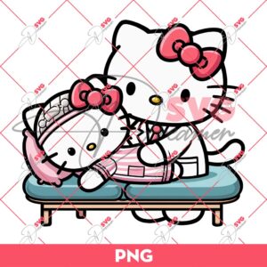 Hello Kitty Chiropractor Doctor PNG, Hello Kitty In Hospital PNG
