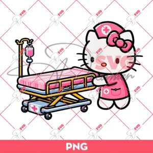 Bundle Hello Kitty Doctor And Nurse PNG, Bundle Hello Kitty In Hospital PNG 32 Hello Kitty Emergency Room Nurse PNG, HK In Hospital PNG