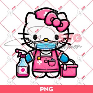 Bundle Hello Kitty Doctor And Nurse PNG, Bundle Hello Kitty In Hospital PNG 25 Hello Kitty Housekeeper PNG, Hello Kitty In Hospital PNG