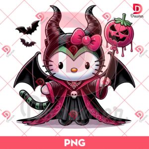 Hello Kitty Maleficent PNG, Hello Kitty Halloween PNG