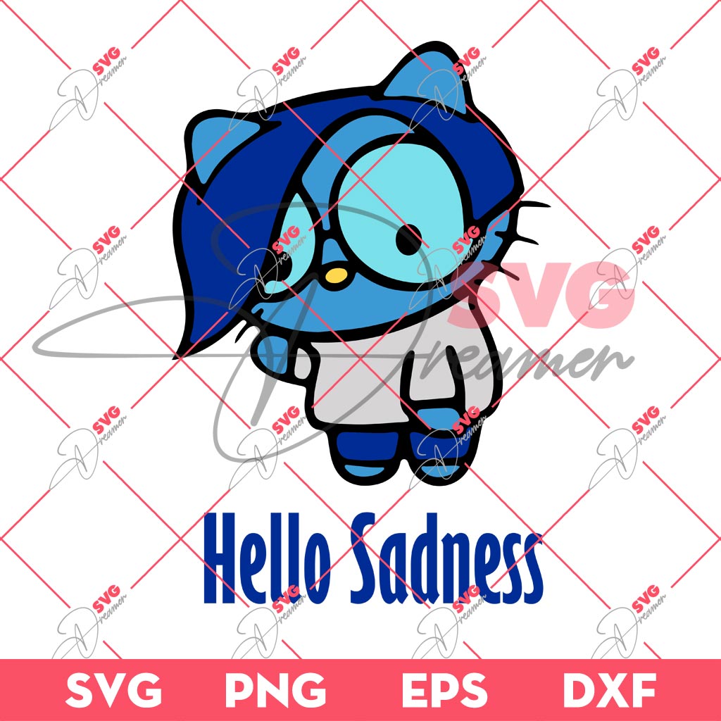 Hello Kitty Sadness Inside Out SVG PNG, Inside Out 2 Characters SVG PNG 1 Hello Kitty Sadness Inside Out SVG PNG, Inside Out 2 Characters SVG PNG