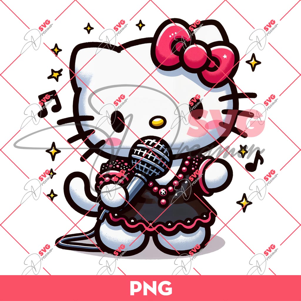 Hello Kitty Singing PNG, Hello Kitty Becomes A Singer PNG 1 Hello Kitty Singing PNG, Hello Kitty Becomes A Singer PNG