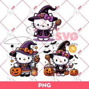 Hello Kitty Witch PNG, Hello Kitty Halloween PNG