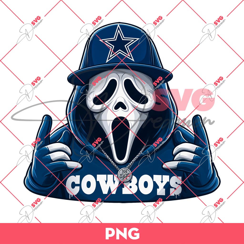 Horror Character Ghostface Fan Dallas Cowboys PNG, Ghostface Cowboys NFL Football PNG 1 Horror Character Ghostface Fan Dallas Cowboys PNG, Ghostface Cowboys NFL Football PNG