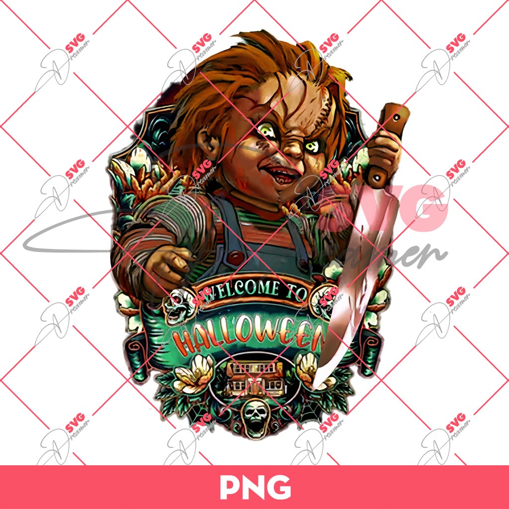 Horror Chucky Welcome To Halloween PNG, Scary Character Halloween PNG 2 Horror Chucky Welcome To Halloween PNG, Scary Character Halloween PNG