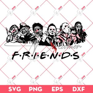 Horror Friends SVG, Scary Movie Characters SVG PNG, Halloween SVG PNG